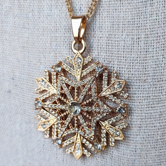 Pair of 2 Clear Faceted Crystal Stretch Bracelets Vintage Silver Tone Snowflake - Picture 16 of 16